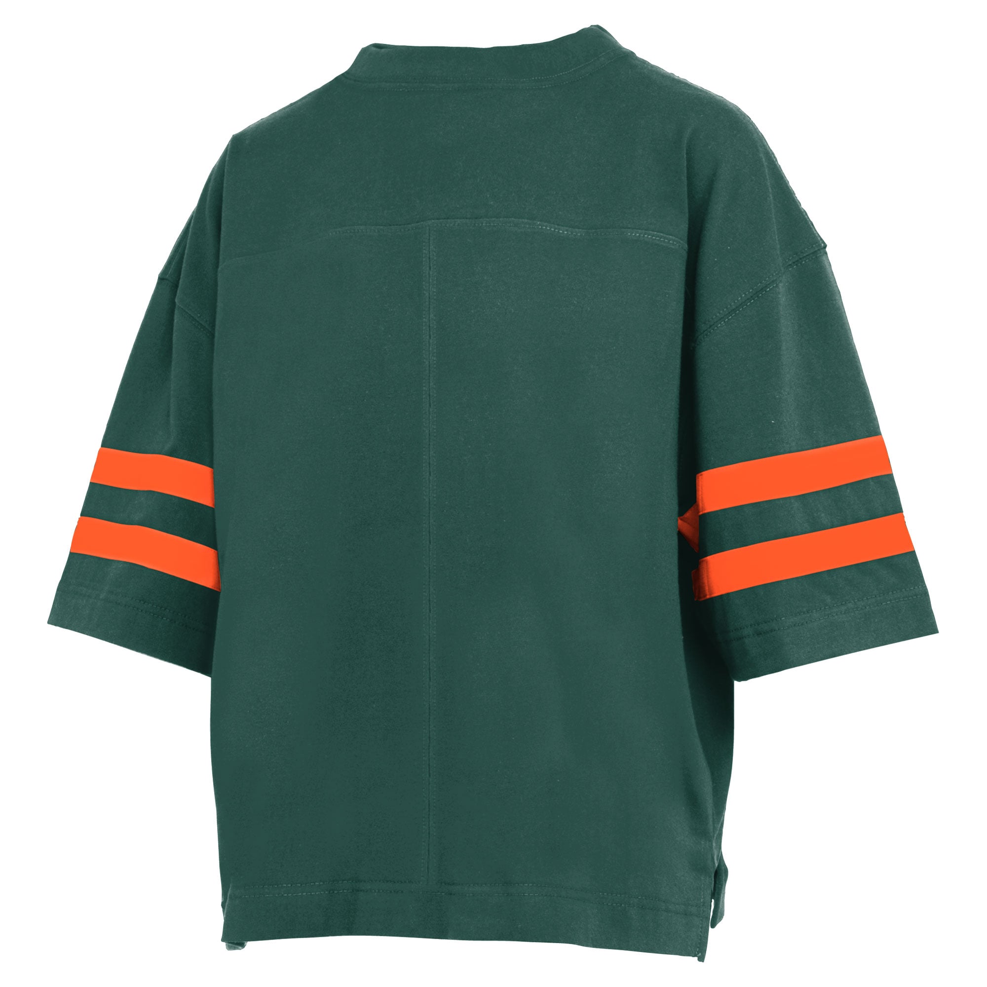 T-shirt court vert Pressbox pour femmes, Miami Hurricanes, Wayne Tyler