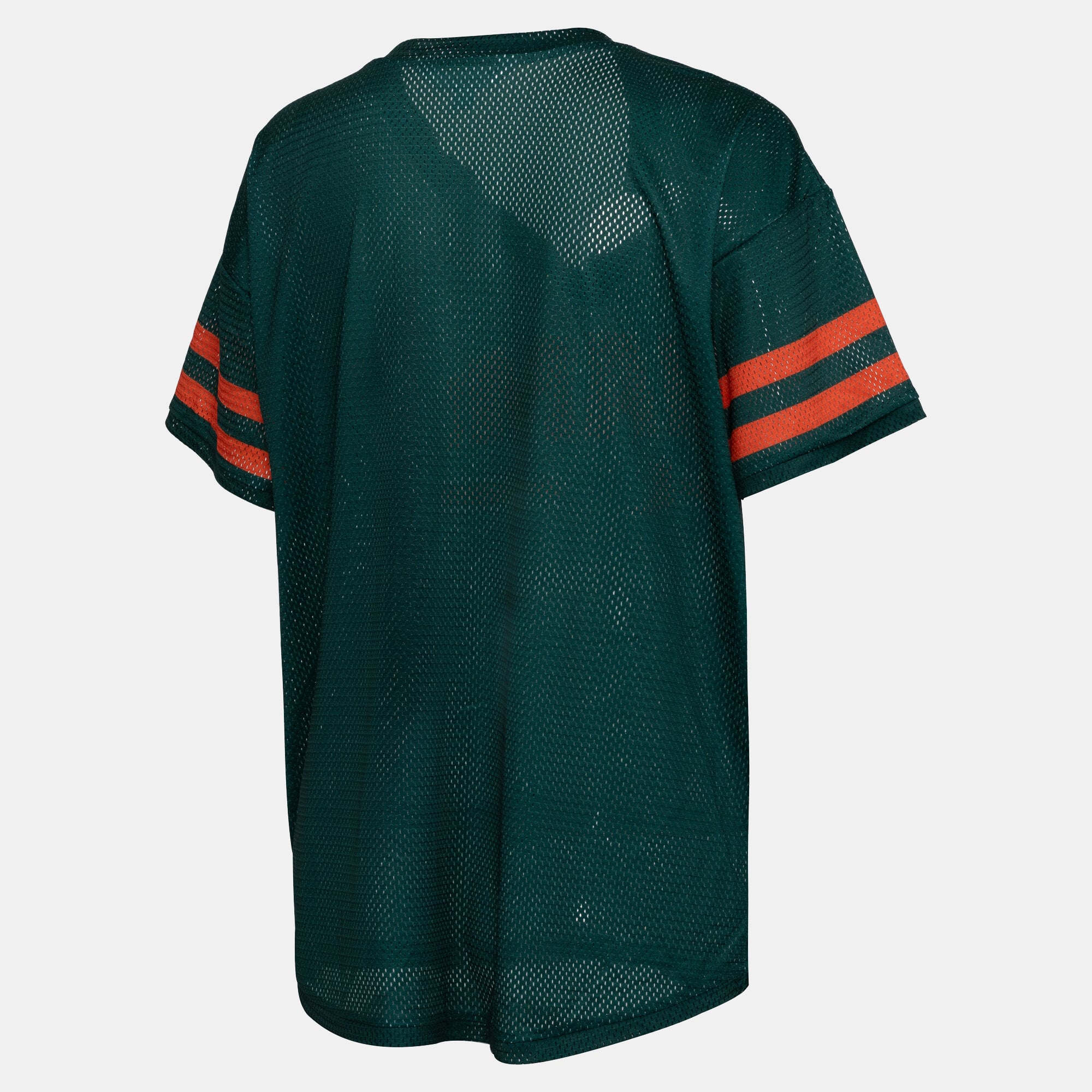 T-shirt de match ZooZatz vert Miami Hurricanes en maille pour femme