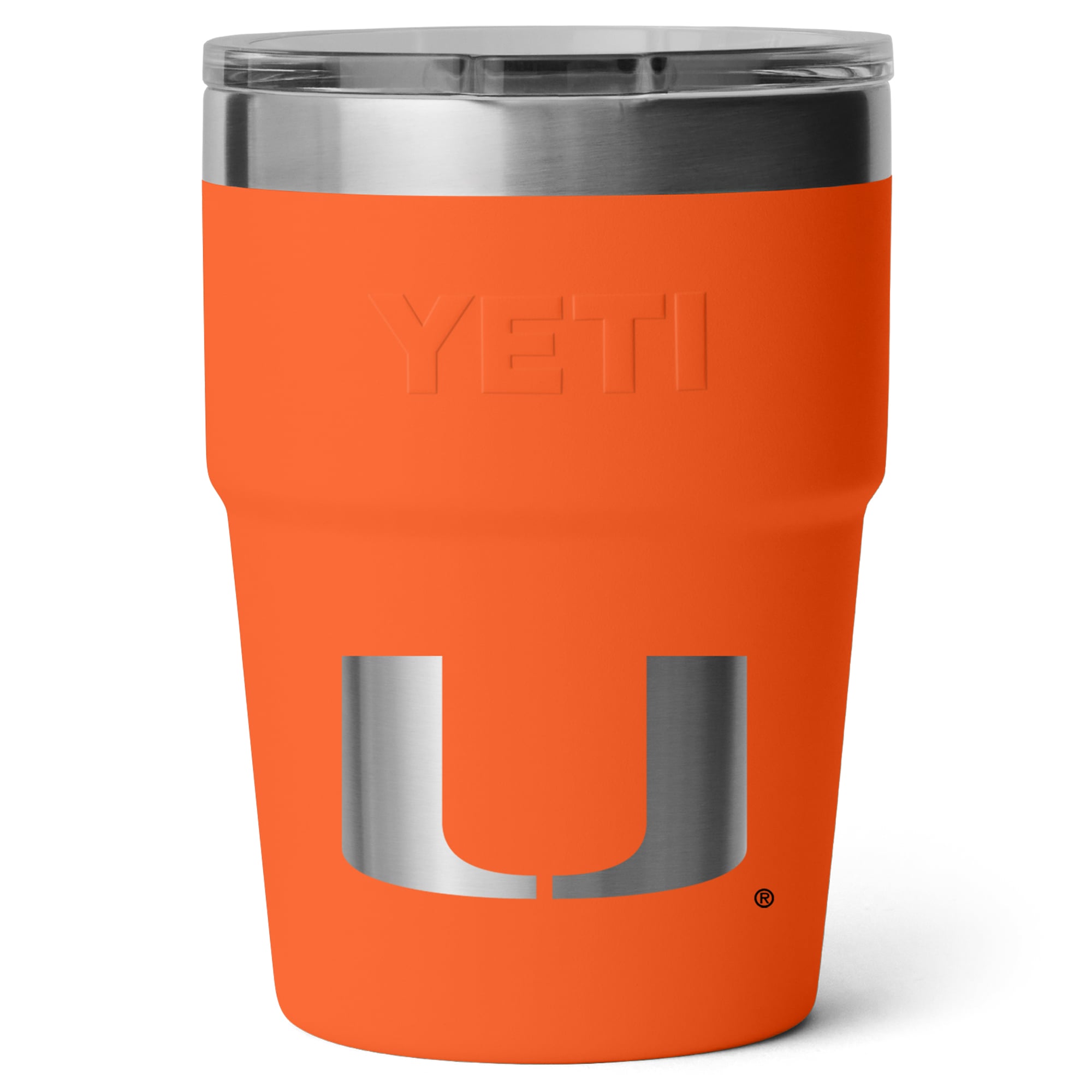 YETI Miami Hurricanes 16oz. Rambler Stackable Cup with MagSlider Lid