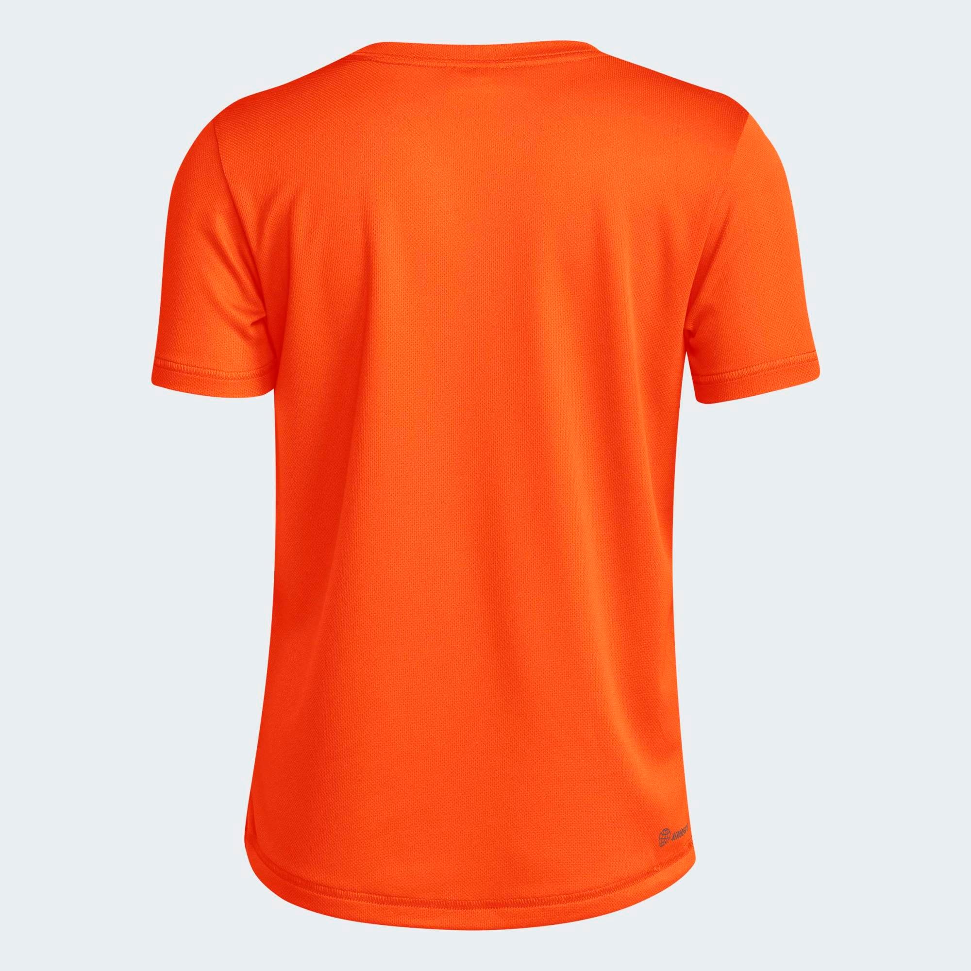 T-shirt d'avant-match adidas orange Miami Hurricanes AEROREADY pour jeunes