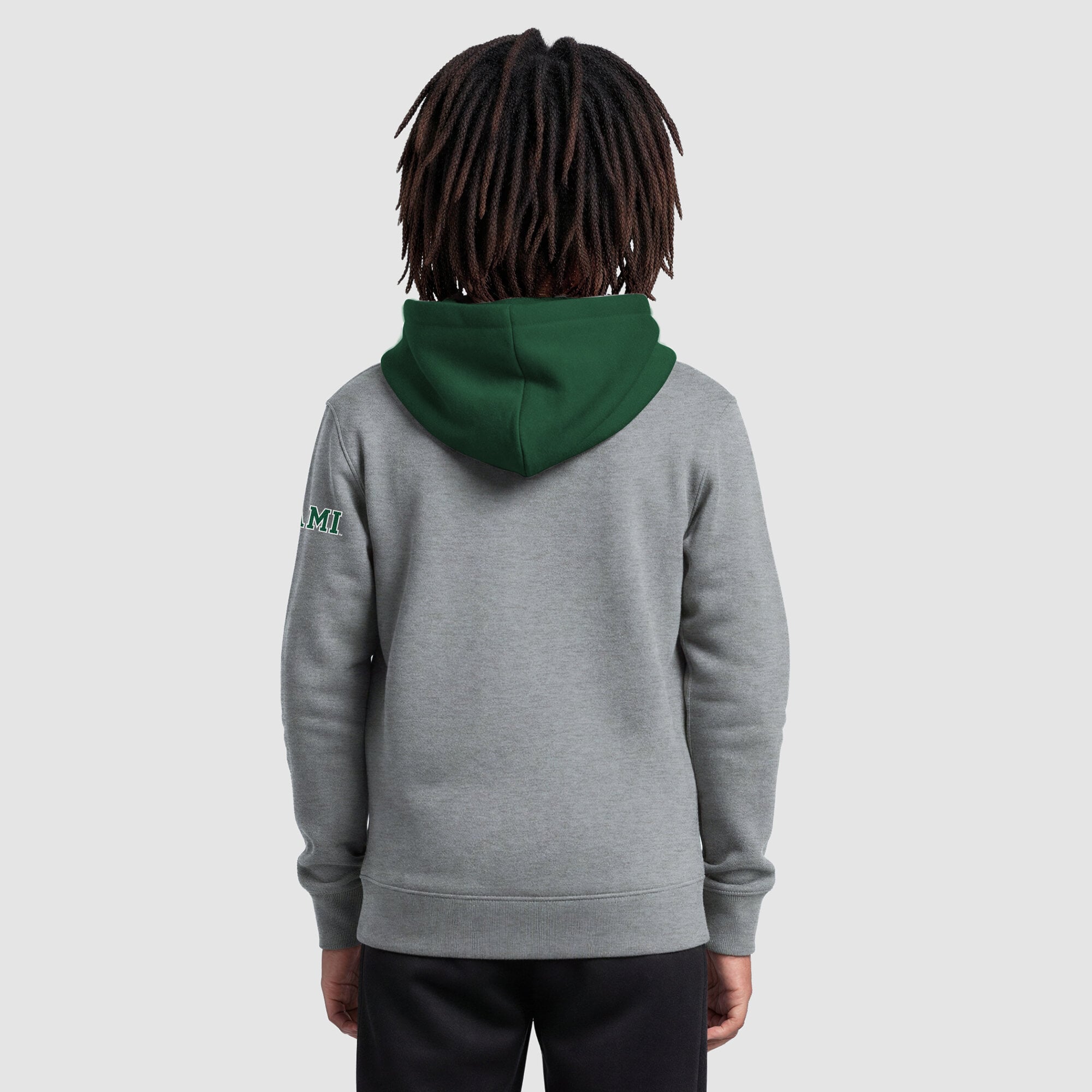 Youth Champion Heather Gray Miami Hurricanes Fleece Hoodie