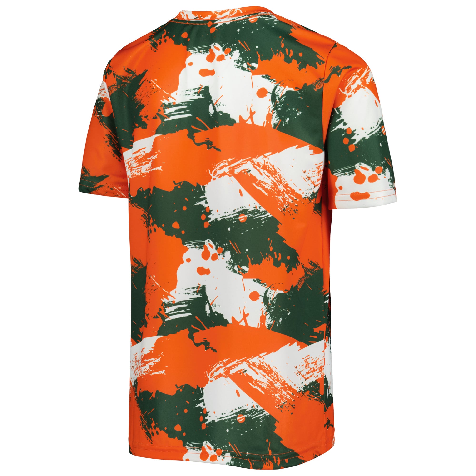 Youth Green Miami Hurricanes Cross Pattern T-Shirt