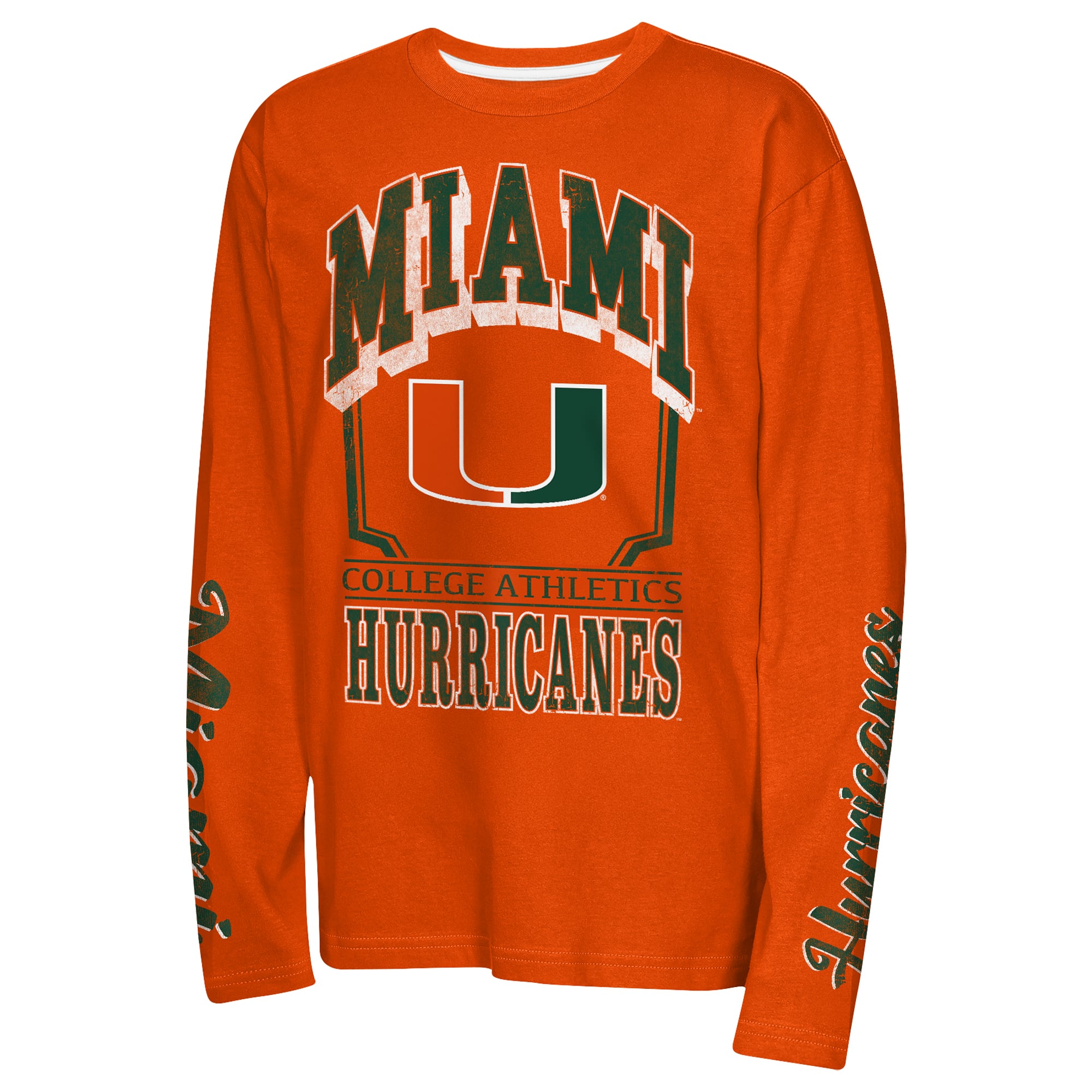 Ensemble de t-shirts verts Miami Hurricanes pour jeunes la marque Outerstuff