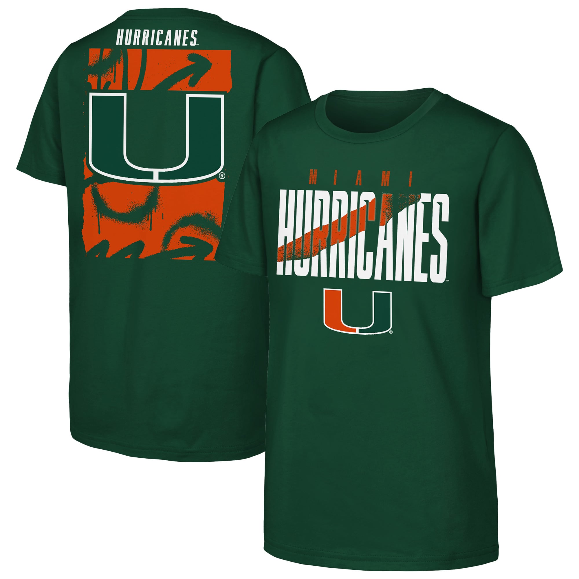 T-shirt Outerstuff vert Miami Hurricanes pour jeunes