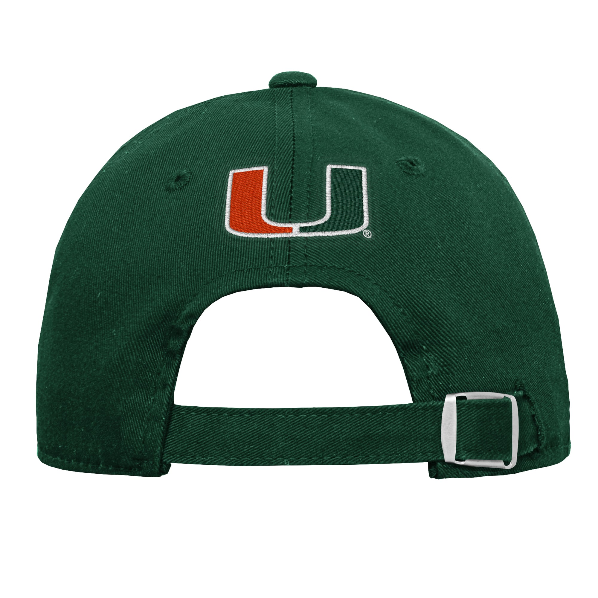 Casquette ajustable verte et orange Miami Hurricanes pour jeunes de la marque Outerstuff.