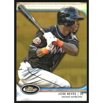 2012 Finest Gold Refractors #90 Jose Reyes