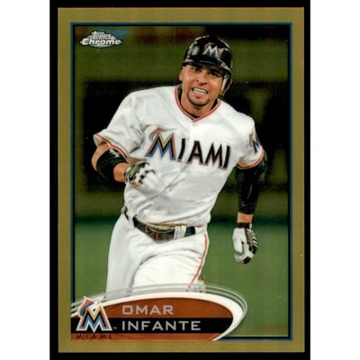 2012 Topps Chrome Gold Refractors #220 Omar Infante