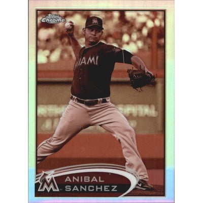 2012 Topps Chrome Sepia Refractors #72 Anibal Sanchez