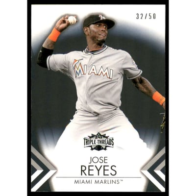 2012 Topps Triple Threads Onyx #36 Jose Reyes