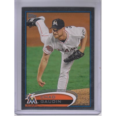 2012 Topps Update Black #US252 Chad Gaudin