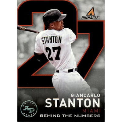 2013 Pinnacle Behind the Numbers Artists Proof #6 Giancarlo Stanton