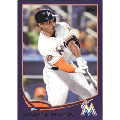 2013 Topps Toys R Us Purple Border #127 Giancarlo Stanton