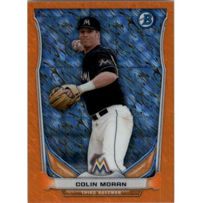 2014 Bowman Chrome Bowman Scout Top 5 Mini Orange Refractors #BMMM2 Colin Moran