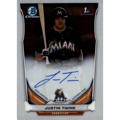 2014 Bowman Chrome Draft Draft Pick Autographs #BCAJT Justin Twine