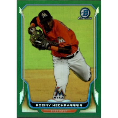 2014 Bowman Chrome Green Refractors #90 Adeiny Hechavarria