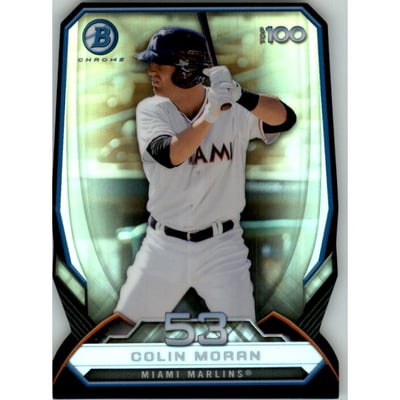 2014 Bowman Chrome Top 100 Prospects Die Cut Refractors #BTP53 Colin Moran