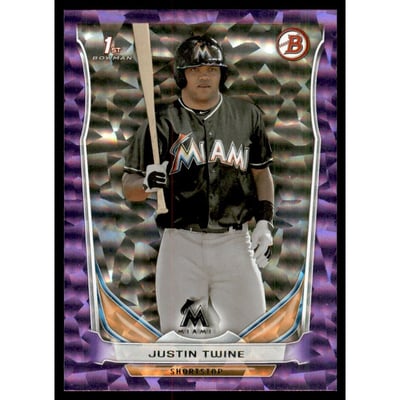 2014 Bowman Draft Purple Ice #DP41 Justin Twine