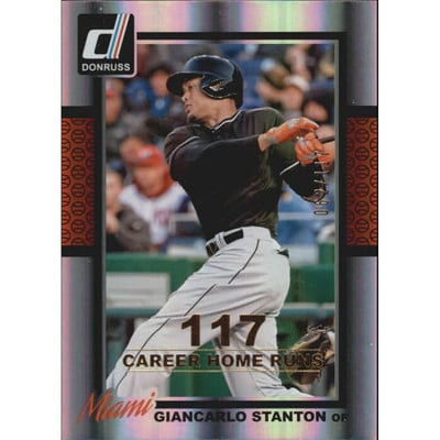 2014 Donruss Stat Line Career #132 Giancarlo Stanton/117