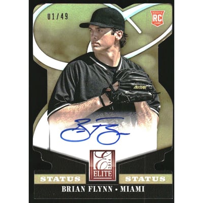 2014 Elite Signature Status Gold #70 Brian Flynn/49