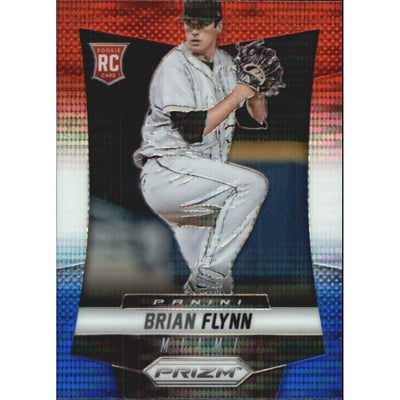 2014 Panini Prizm Prizms Red White and Blue Pulsar #189 Brian Flynn