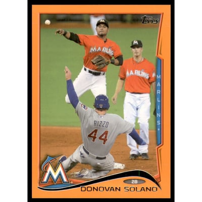 2014 Topps Factory Set Orange Border #567 Donovan Solano