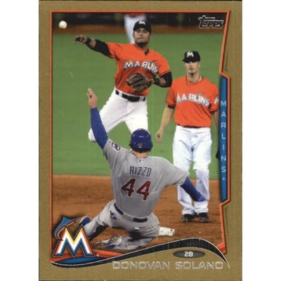2014 Topps Mini Gold #567 Donovan Solano