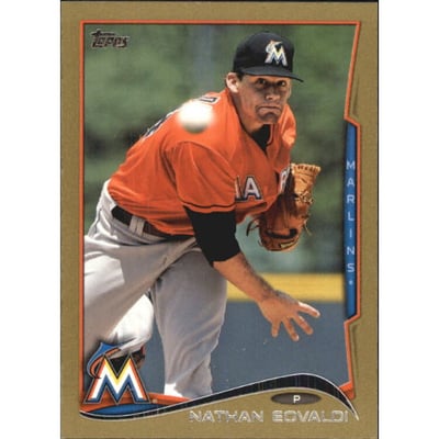 2014 Topps Mini Gold #570 Nathan Eovaldi