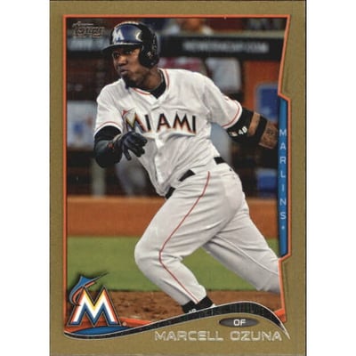 2014 Topps Mini Gold #70 Marcell Ozuna