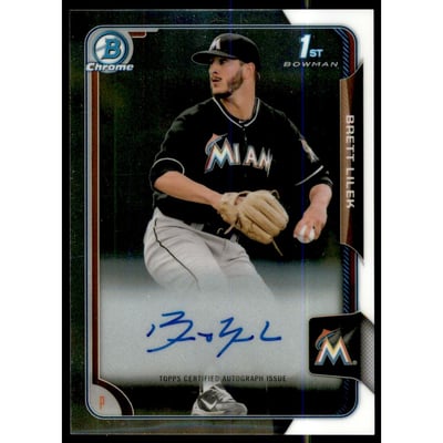 2015 Bowman Chrome Draft Draft Pick Autographs #BCABL Brett Lilek
