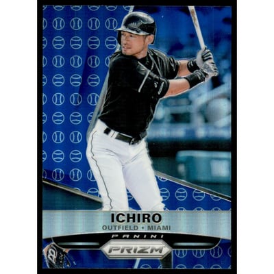 2015 Panini Prizm Prizms Blue Baseball #77 Ichiro Suzuki