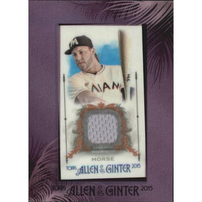 2015 Topps Allen and Ginter Framed Mini Relics #FMRMMR Michael Morse