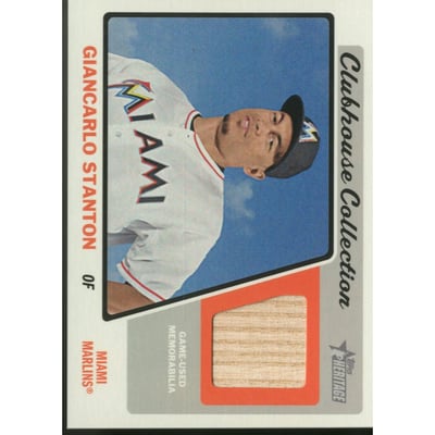 2015 Topps Heritage Clubhouse Collection Relics #CCRGS Giancarlo Stanton