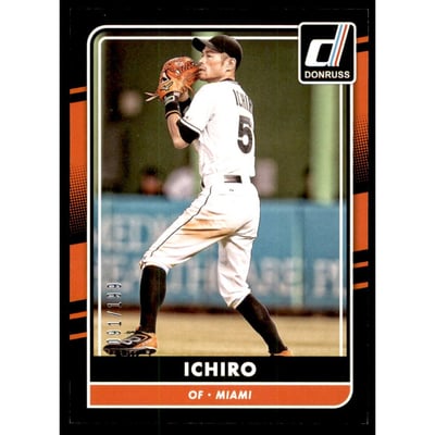 2016 Donruss Black Border #149 Ichiro
