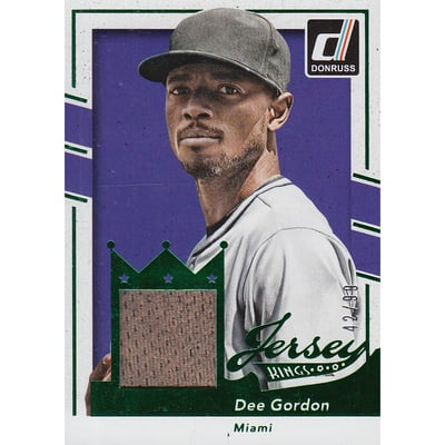 2016 Donruss Jersey Kings Green #JKDG Dee Gordon/99