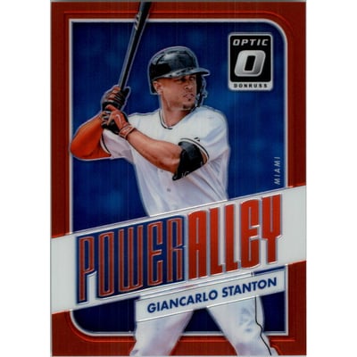 2016 Donruss Optic Power Alley Red #6 Giancarlo Stanton