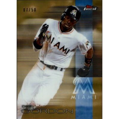 2016 Finest Gold Refractors #4 Dee Gordon