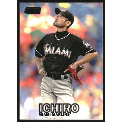 2016 Stadium Club Black #102 Ichiro Suzuki