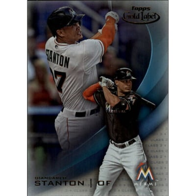 2016 Topps Gold Label Class 2 Blue #20 Giancarlo Stanton