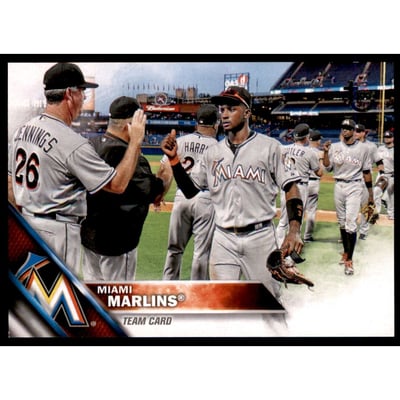 2016 Topps Vintage Stock #404 Miami Marlins