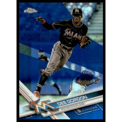 2017 Topps Chrome Blue Refractors #41 Dee Gordon