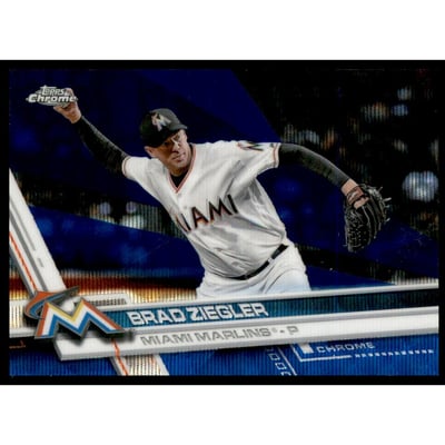 2017 Topps Chrome Blue Wave Refractors #193 Brad Ziegler