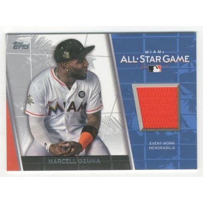 2017 Topps Update All Star Stitches #ASRMO Marcell Ozuna