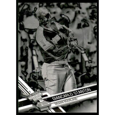 2017 Topps Update Black and White Negative #US65 Giancarlo Stanton