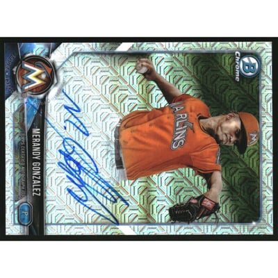 2018 Bowman Chrome Mega Box Autograph Refractors #BMAMG Merandy Gonzalez