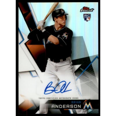 2018 Finest Autographs #FABA Brian Anderson