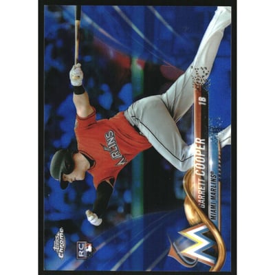 2018 Topps Chrome Blue Refractors #188 Garrett Cooper