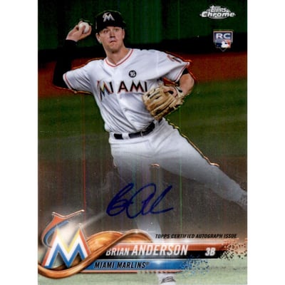 2018 Topps Chrome Rookie Autographs #RABA Brian Anderson