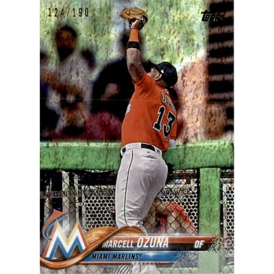 2018 Topps Factory Set Foilboard #132 Marcell Ozuna