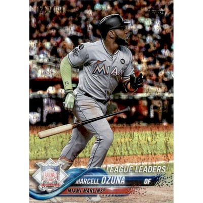 2018 Topps Factory Set Foilboard #291 Marcell Ozuna LL