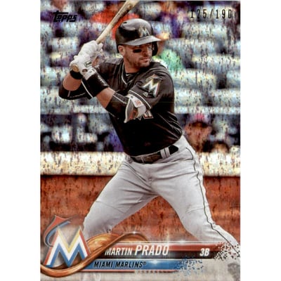 2018 Topps Factory Set Foilboard #77 Martin Prado
